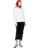 Lanvin Lanvin Red Silk Organza Triangle Scarf - 3