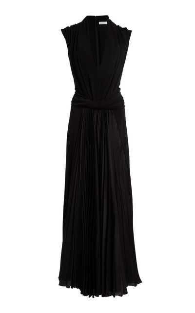 Lanvin Lanvin Shawl Wrap Maxi Dress