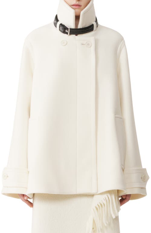 Lanvin Lanvin Short Wool Coat With Stand-Up Collar