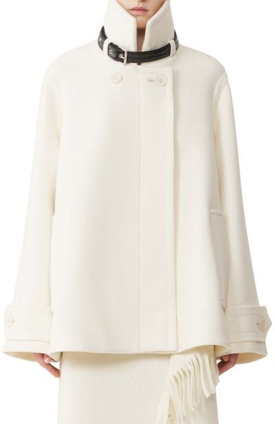 Lanvin Lanvin Short Wool Coat With Stand-Up Collar