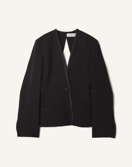 Lanvin Lanvin Silk And Viscose Open-Back Jacket