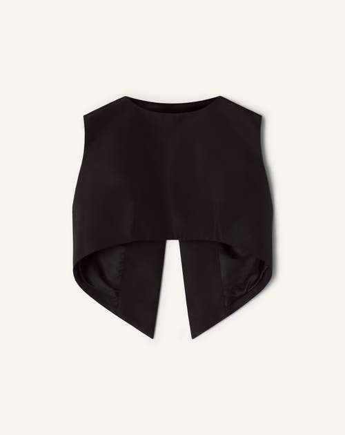Lanvin Lanvin Silk Faille Cropped Top