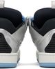Lanvin Lanvin Silver & Blue Curb Metallic Leather With Mesh Laces Sneakers - 2