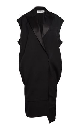 Lanvin Lanvin Sleeveless Tailored Wool Midi Dress