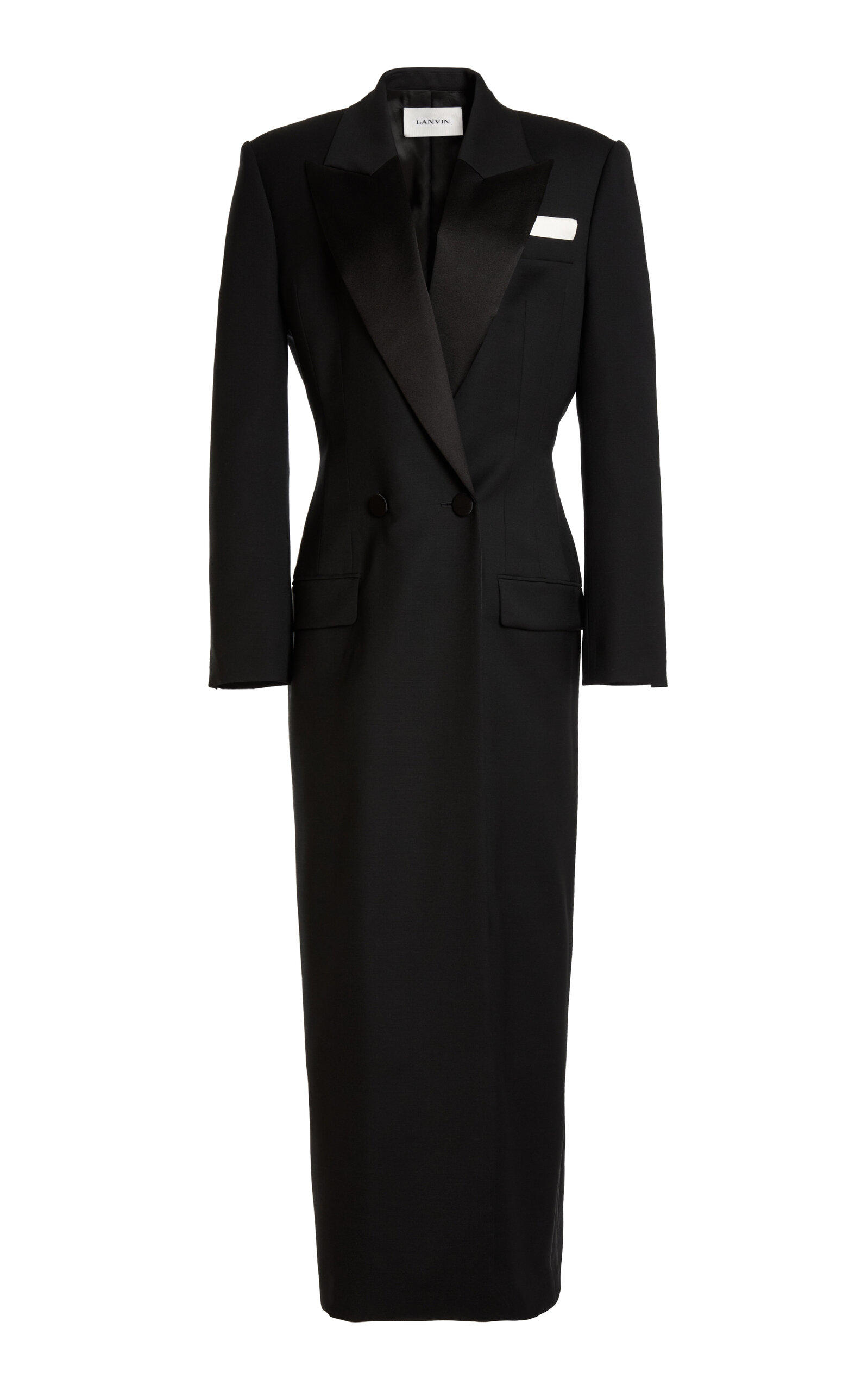Lanvin Lanvin Tailored Tuxedo Wool Coat