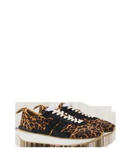 Lanvin Lanvin Unisex Leopard Print Bumpr Sneakers in Pony