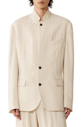 Lanvin Lanvin Viscose Jacket With Stand-Up Collar