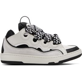 Lanvin Lanvin White & Black Bicolor Curb Sneakers