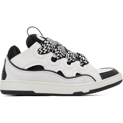 Lanvin Lanvin White & Black Curb Sneakers