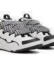 Lanvin Lanvin White & Black Curb Sneakers - 4