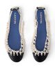Lanvin Lanvin Women's Knitline Slingback Ballerina in Leather - 4
