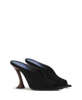 Lanvin Lanvin Women's Midnight Step Mule In Suede
