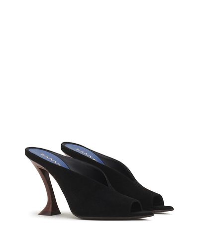 Lanvin Lanvin Women's Midnight Step Mule In Suede