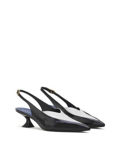 Lanvin Lanvin Women's Serenade Slingback Pumps in Leather