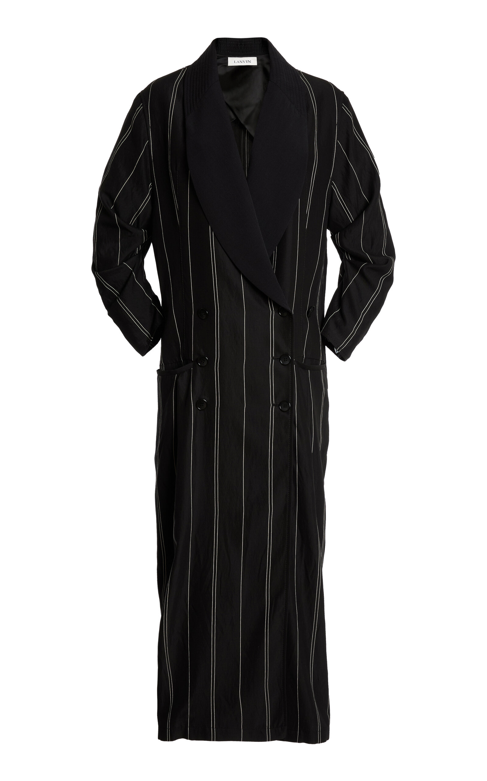 Lanvin Lanvin WoolBlend DoubleBreasted Coat Dress
