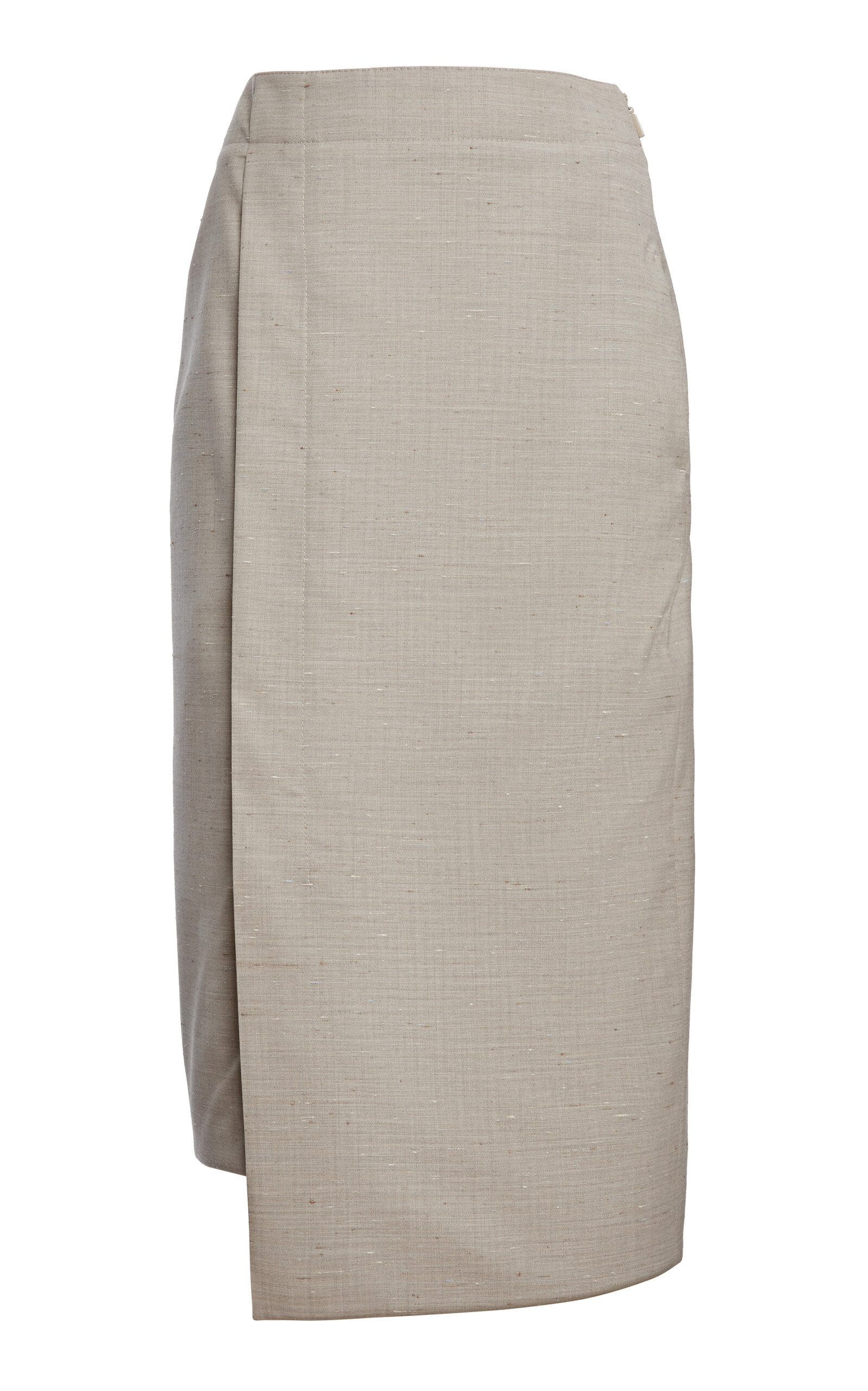 Lanvin Lanvin WoolSilk Portfolio Midi Skirt