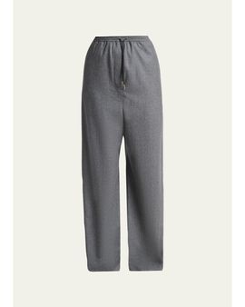 Lanvin Loose-Fit Wool Trousers
