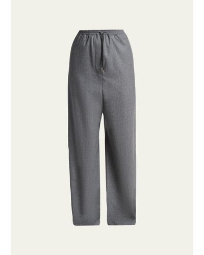 Lanvin Loose-Fit Wool Trousers