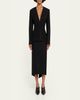 Lanvin Silk-Blend Asymmetric Slit Midi Skirt - 2