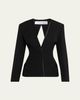 Lanvin Single-Breasted Silk-Blend Backless Jacket - 1