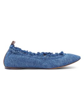 Lanvin Women's Ballerina Denim Flats