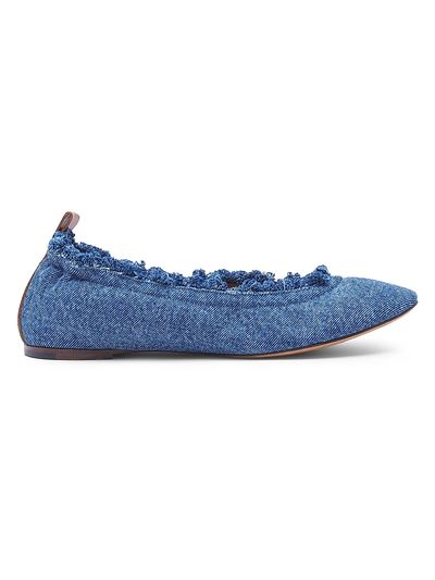 Lanvin Women's Ballerina Denim Flats