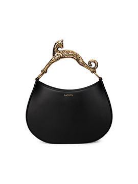 Lanvin Women's Cat-Handle Leather Hobo Bag
