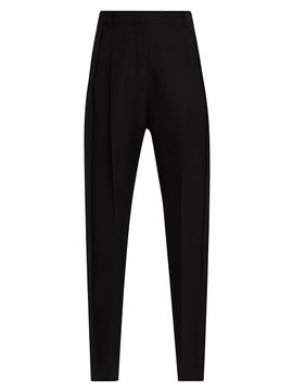 Lanvin Women's Cigarette Wool Slit Trousers