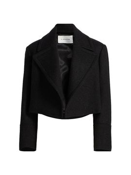 Lanvin Women's Cropped Wool Peacoat