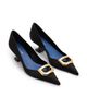 Lanvin Women's Midnight Step 50MM Sculptural Pumps - 2