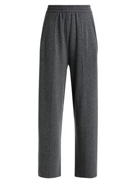 Lanvin Women's Stretch-Wool-Cashmere Relaxed Trousers