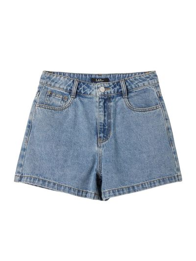 LAP Basic Washed 3/4 Length Denim Shorts (AR2DP560)