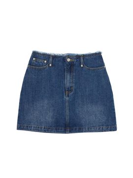 LAP Cutting Detail Mini Denim Skirt (AR2DS561)