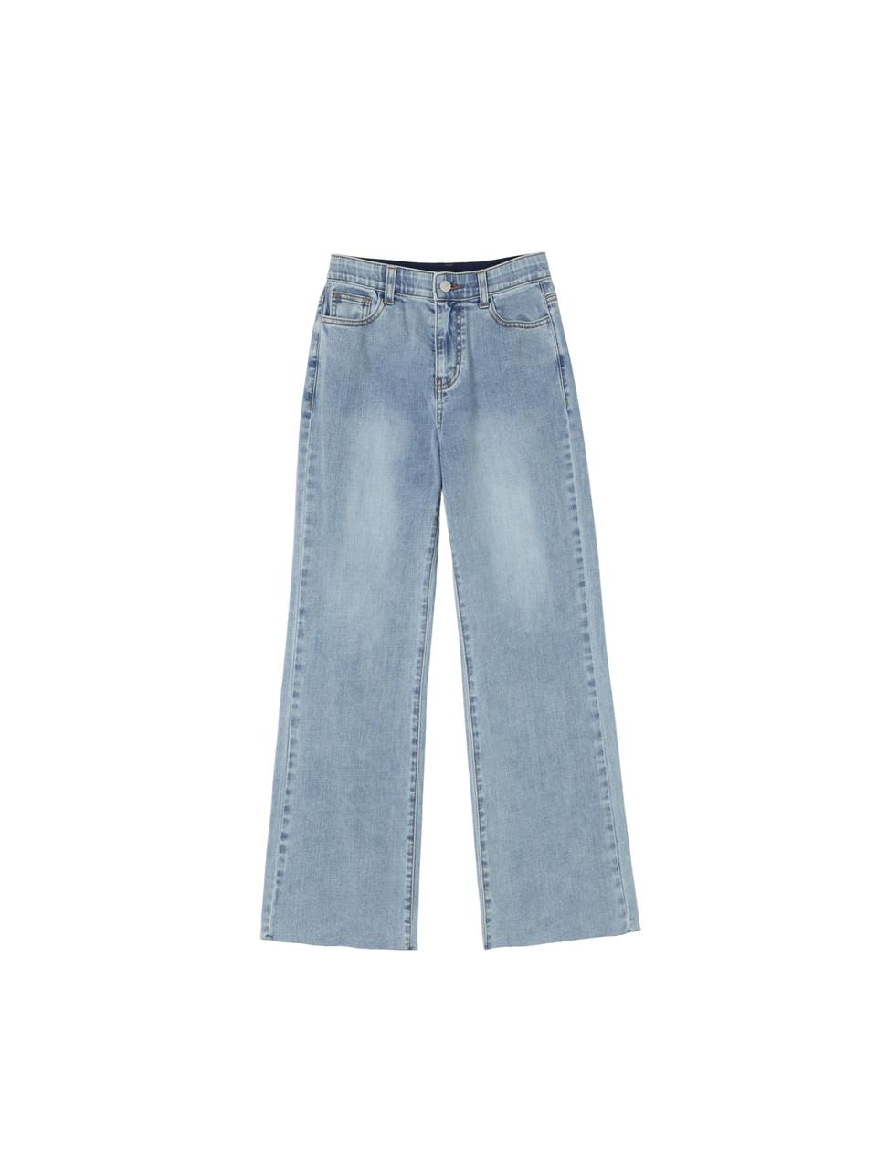 LAP Long Slim Stretch Cutting Boot-Cut Denim (AR2DP567)
