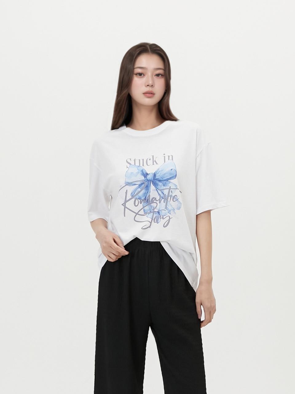 LAP Ribbon Digital Printing Short-Sleeve T-shirt (AR2CT474)
