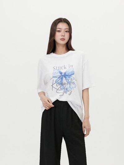 LAP Ribbon Digital Printing Short-Sleeve T-shirt (AR2CT474)