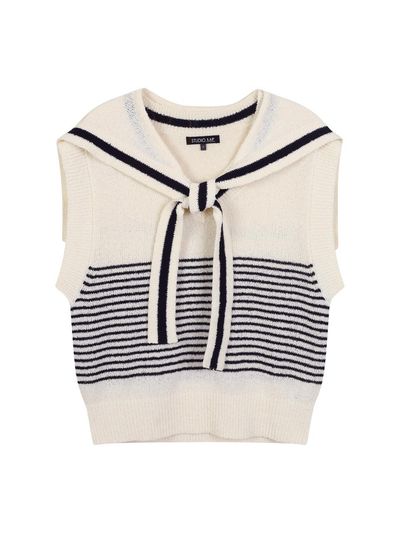 LAP Shawl Set Thin Stripe V-neck Vest (AR2KV460)
