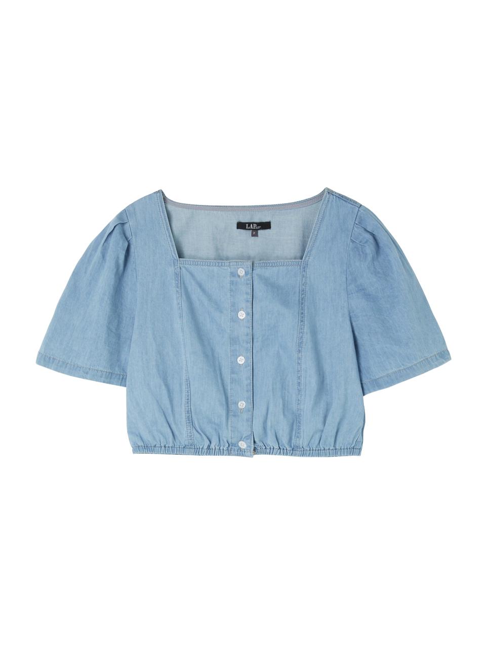 LAP Square Crop Denim Blouse (AR2DB570)
