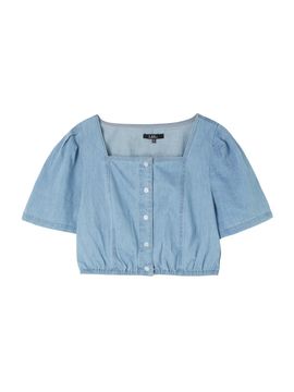 LAP Square Crop Denim Blouse (AR2DB570)