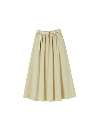 LAP Twisted Belt Banded Long Skirt (AR2WS543)