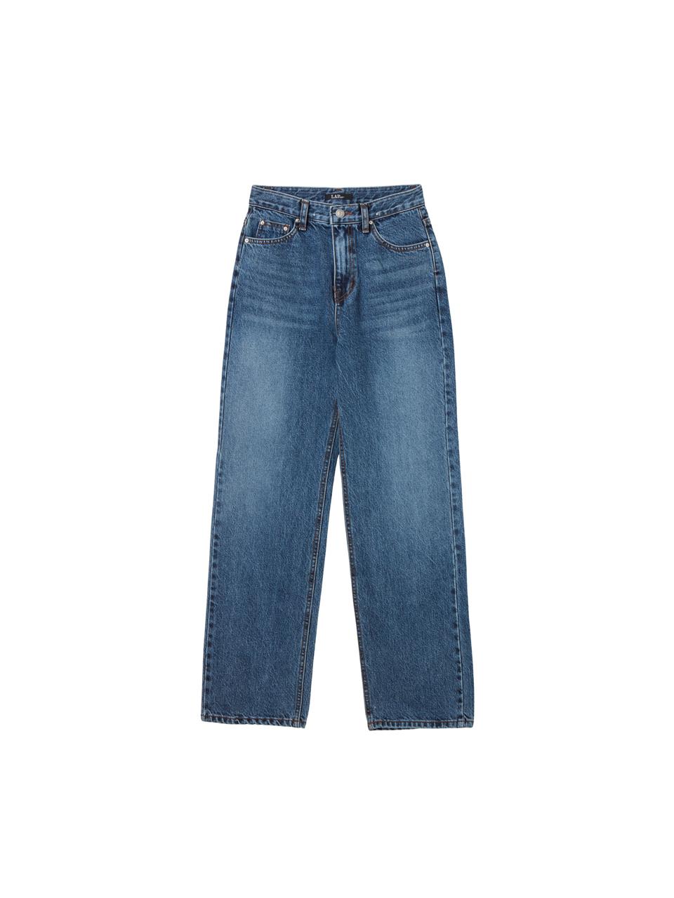 LAP Washed Straight-Fit Denim Pants (AR2DP441) [Blue]