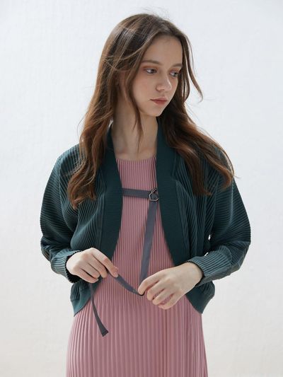 Lapli Buckle Bolero Cardigan_LPCDF123003