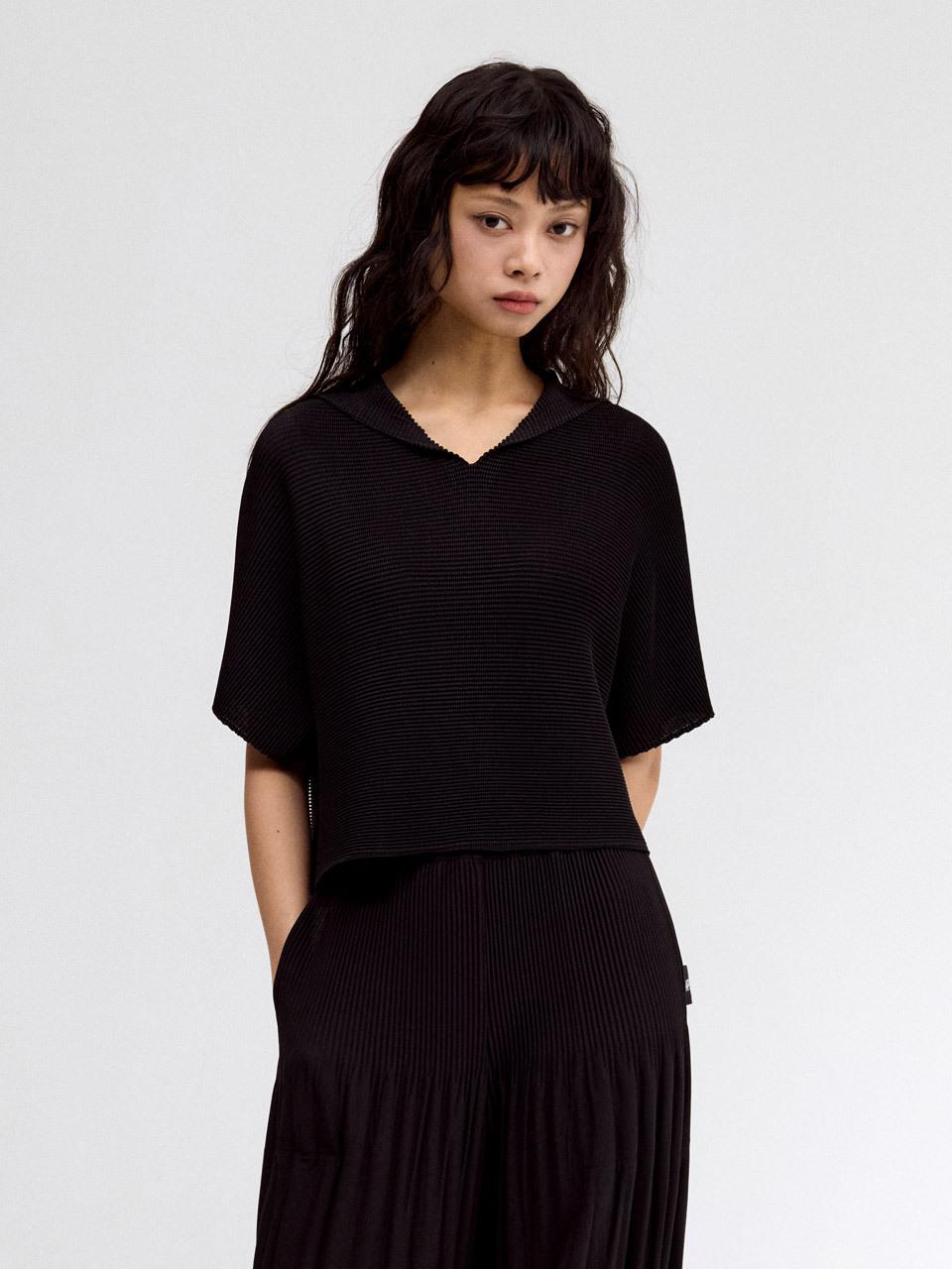 Lapli Sailor Collar Crop T-shirt (LPTSM025005)
