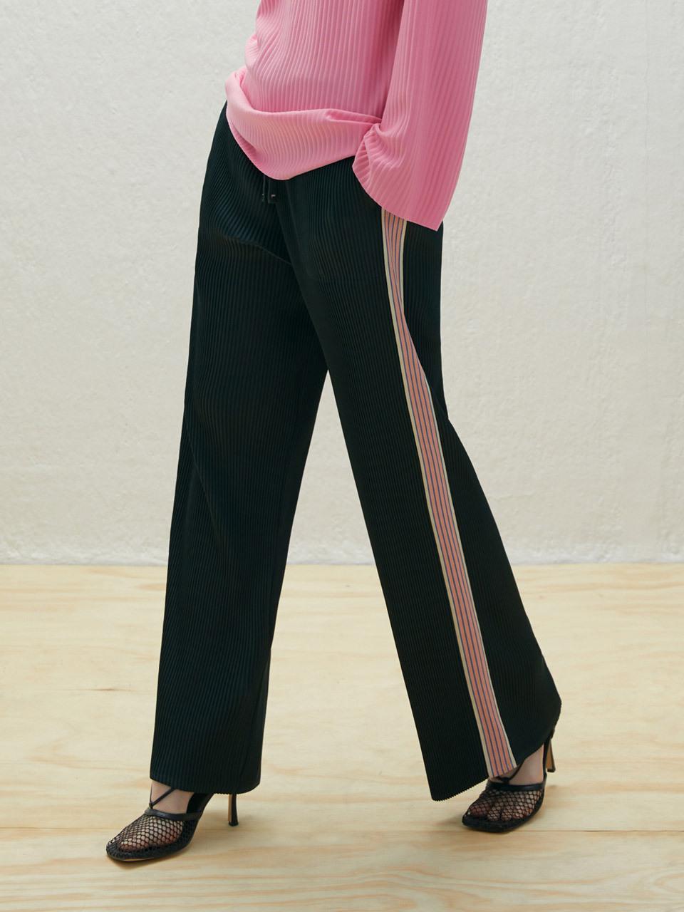 Lapli Side Color Line Wide Pants_LPPTF023005