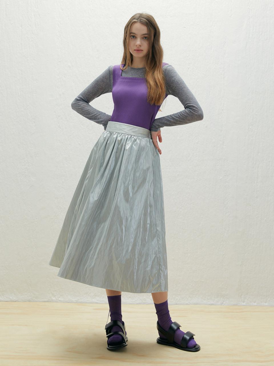 Lapli Square Neckline Cropped T-shirt_LPTSF123010
