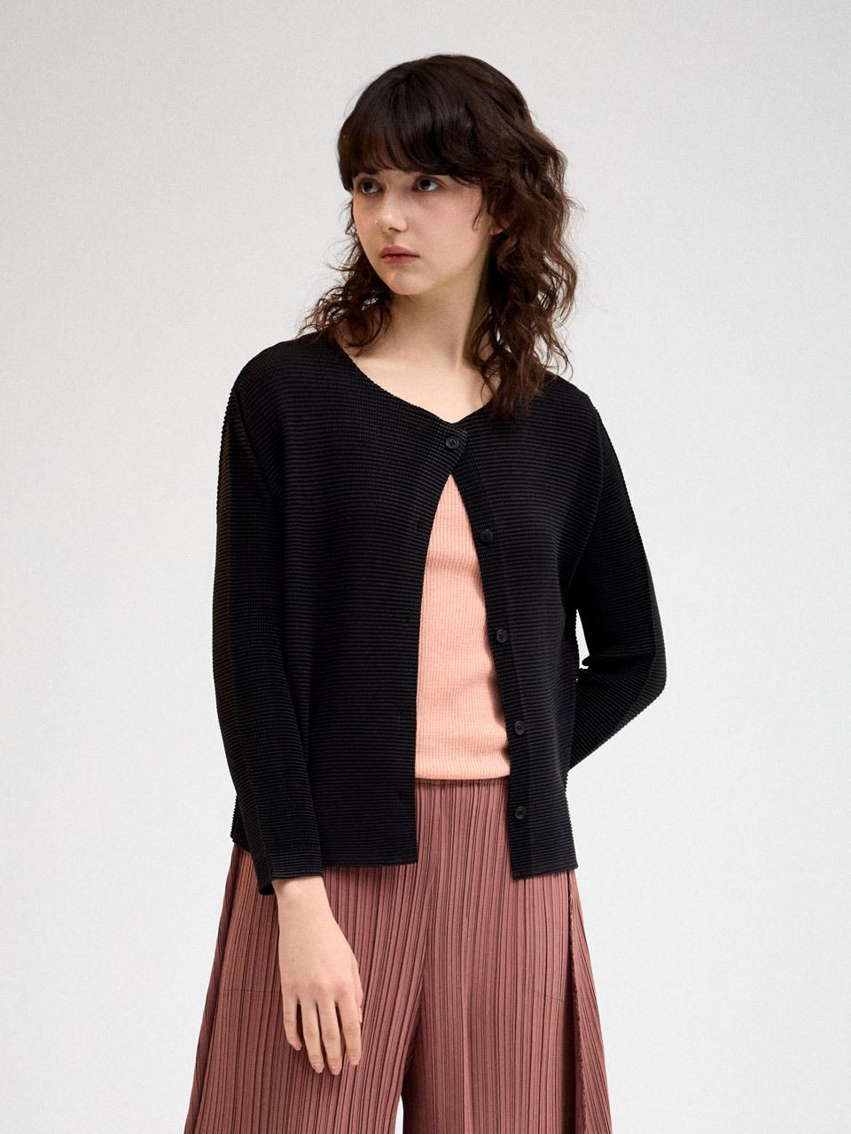 Lapli Square Pleats Cardigan (APCDM025001)