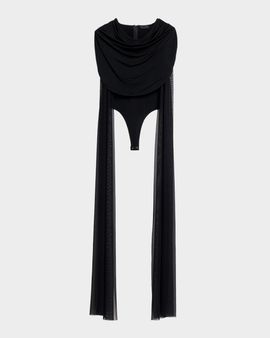 LAPOINTE Jersey Cowl-Neck Bodysuit