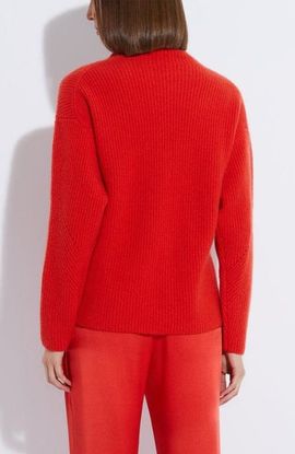 LAPOINTE LAPOINTE Airy Cashmere Silk Ribbed Turtleneck