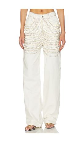 Lapointe Lapointe Embroidered Straight Leg Pant