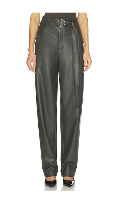 LaPointe Lapointe Faux Leather Belted Tapered